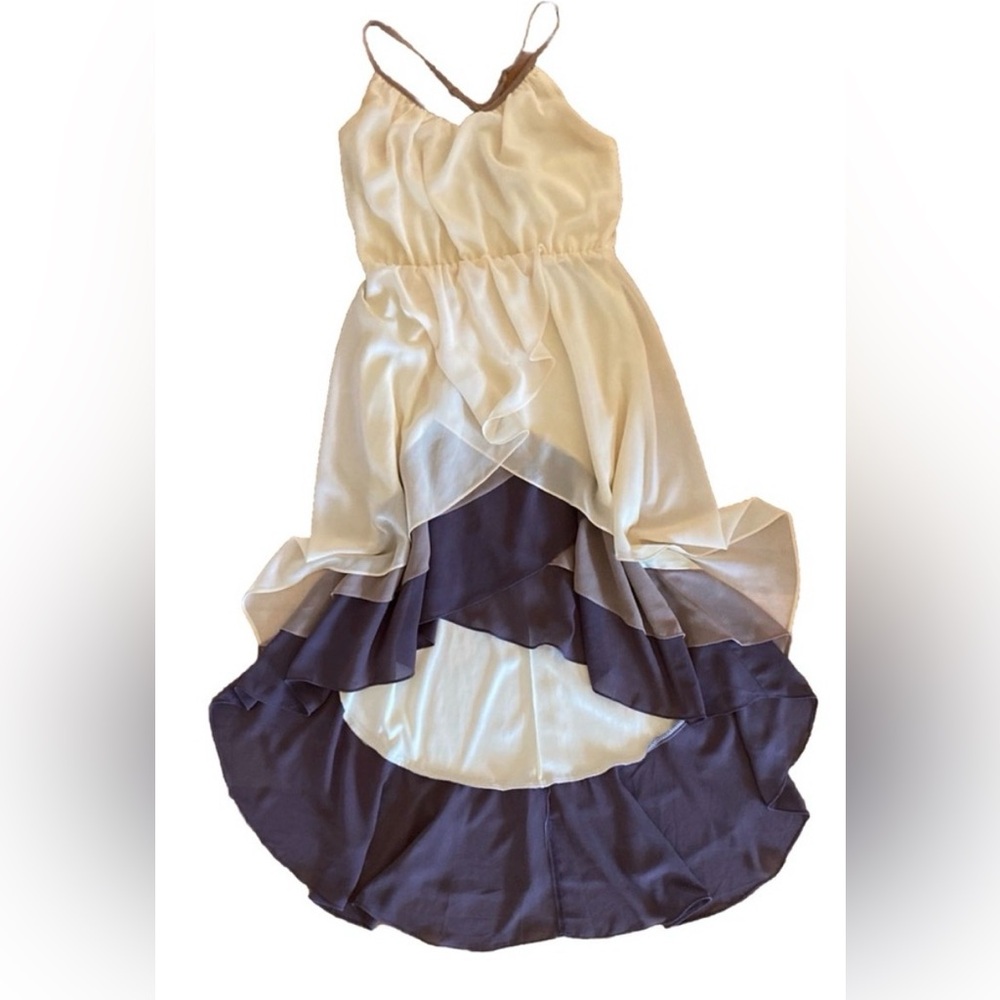 Ua Los Angeles Ruffle Hem Spaghetti Strap Dress Size MED